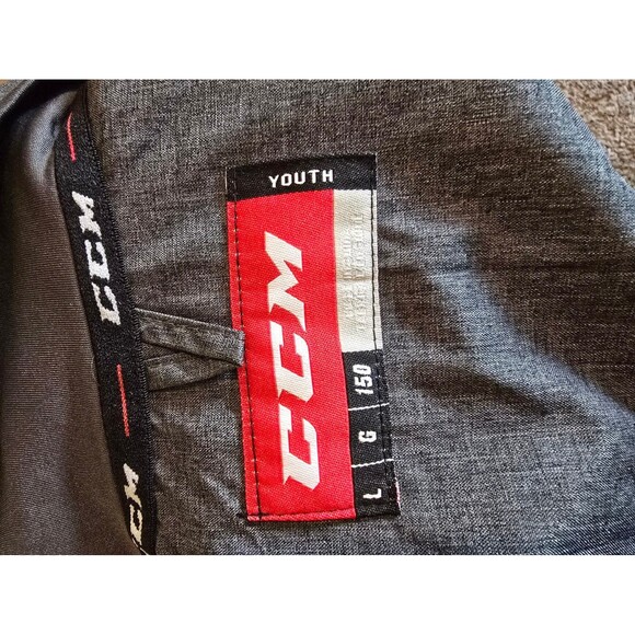 CCM tactical cool youth grey warm up jacket NWT (hockey jacket) size lar… - Picture 8 of 12